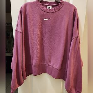 Nike Phoenix Fleece Sportswear Sweatshirt Purple XL Relaxed